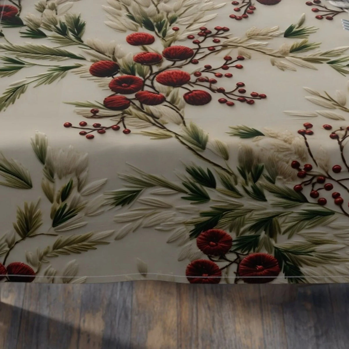 Floral Winter Table Runner