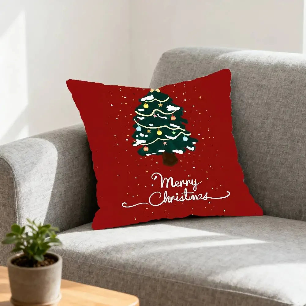 Elegant Rectangle Christmas Pillowcase