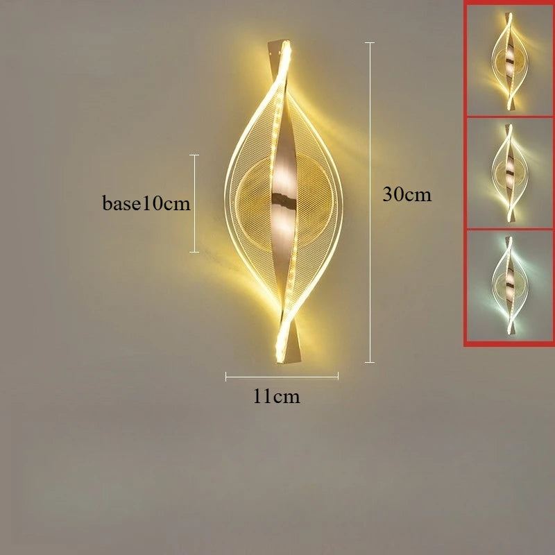 Modern Gold Lustre Wall Lamp