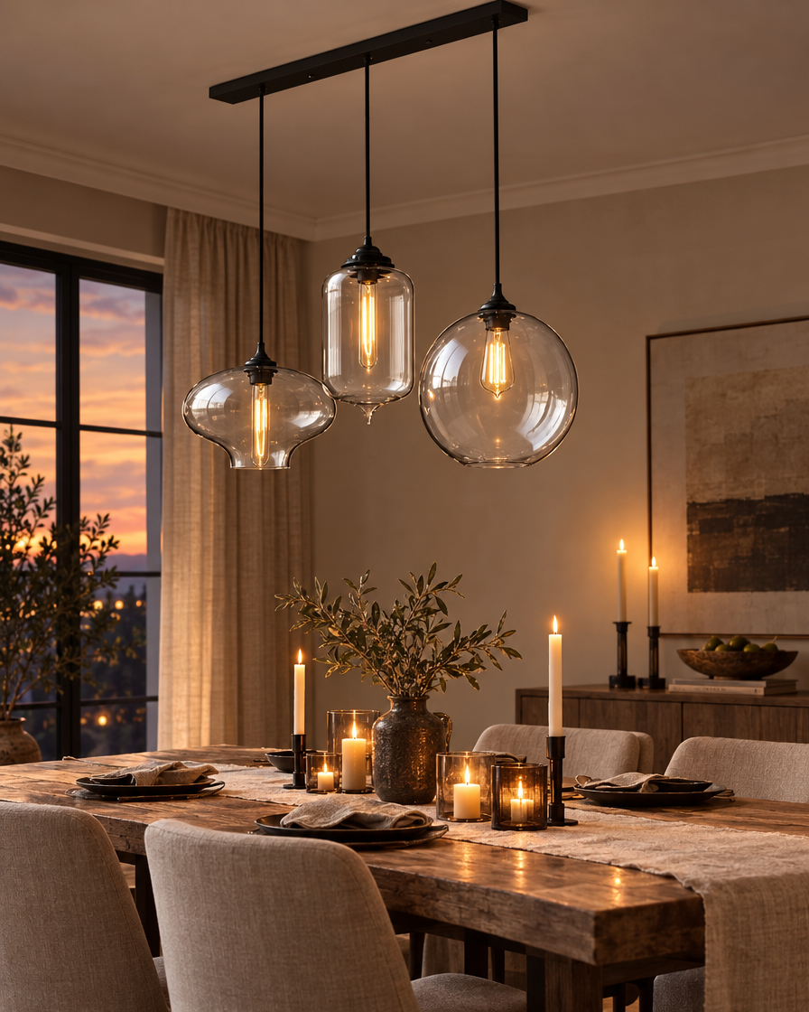 American Loft Pendant Lamp over a dining table