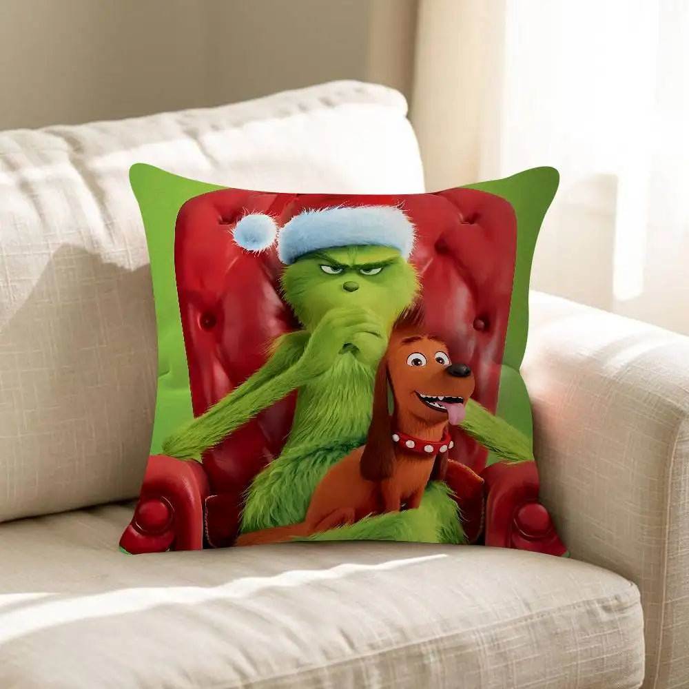 Grinch Christmas Pillow Case
