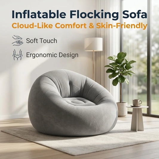 Inflatable Flocked Lazy Sofa