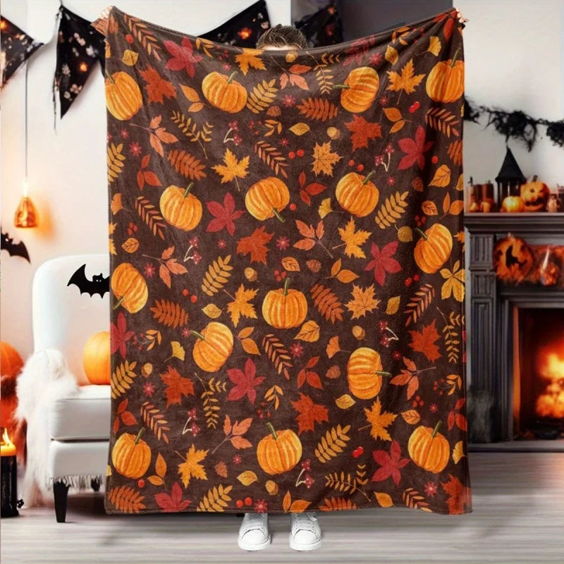 Watercolor Pumpkin Pie Throw