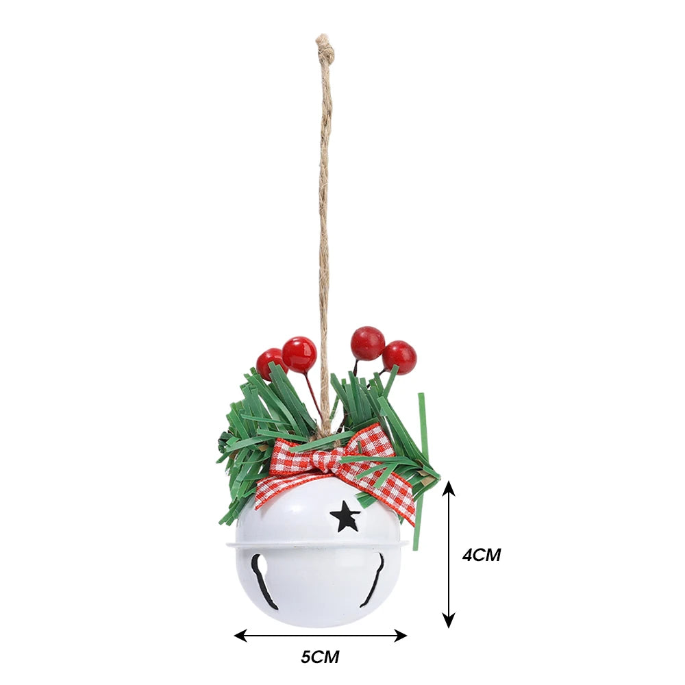 Holly Berry Jingle Bell Ornaments