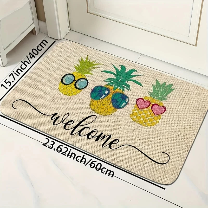Harvest Pumpkin Welcome Mat