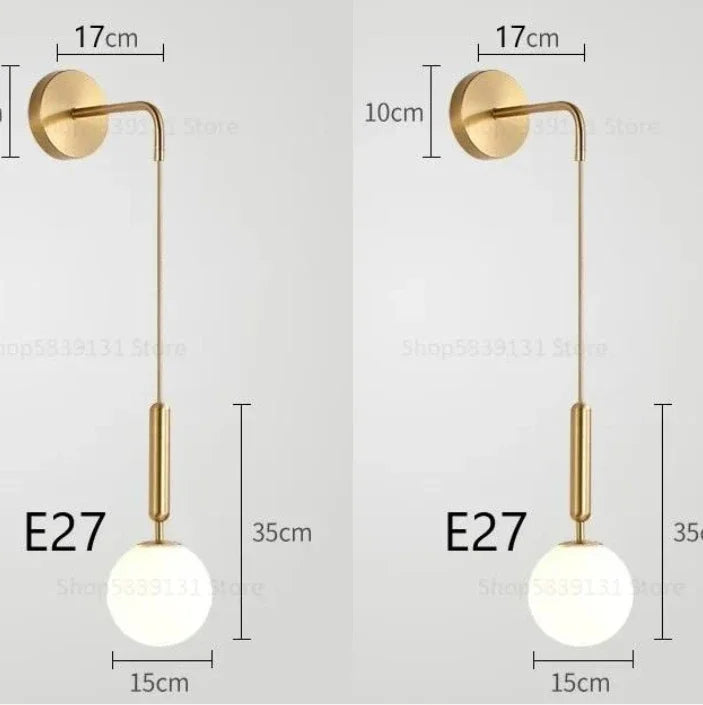 Nordic Luxury Glass Wall Sconce