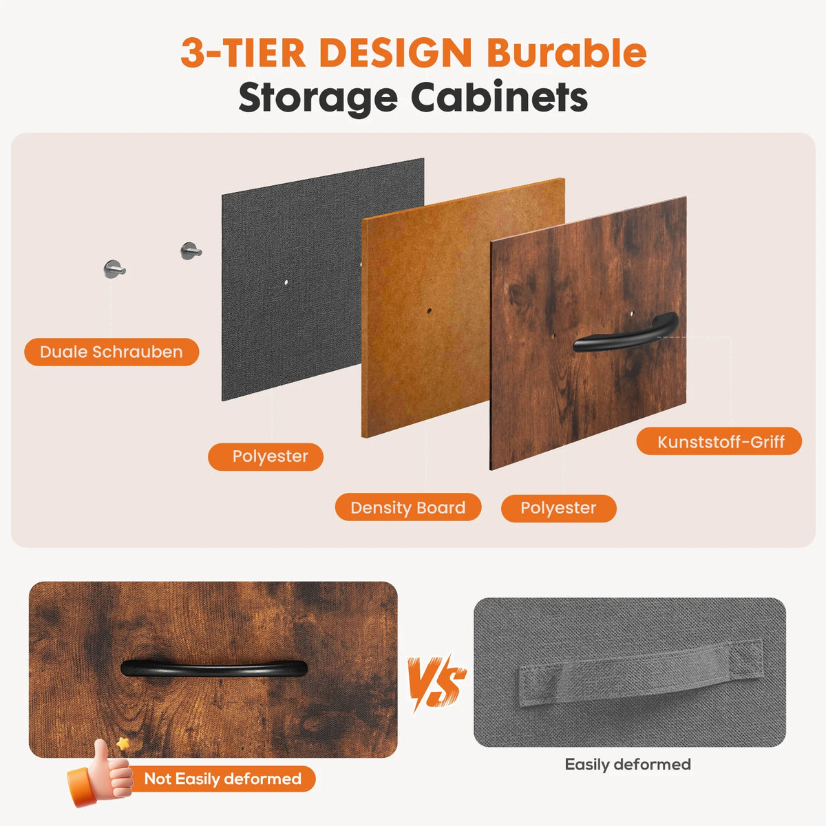 48 Inch Fabric Drawer Dresser