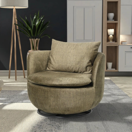 Upholstered Swivel Leisure Chair