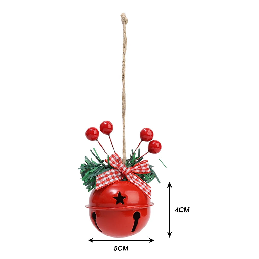 Holly Berry Jingle Bell Ornaments