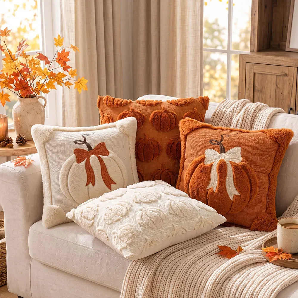 Fluffy Pumpkin Pillowcase