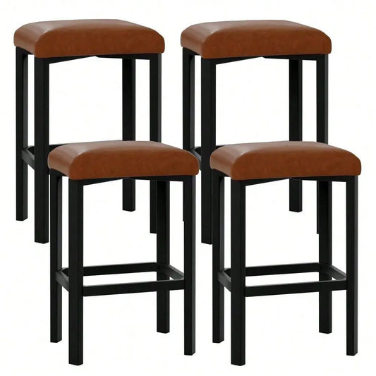 PU Leather Breakfast Bar Stools