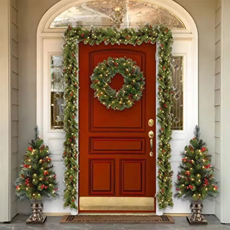 Red Berry Pinecone Wreath