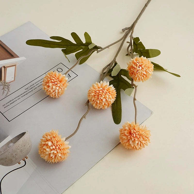 Faux Kiku Flower Bouquet