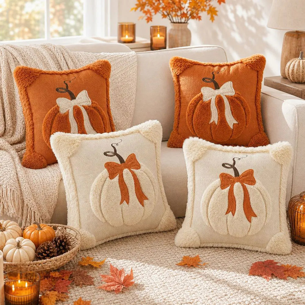 Fluffy Pumpkin Pillowcase