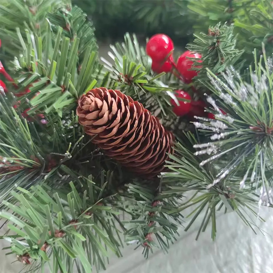 Red Berry Pinecone Wreath