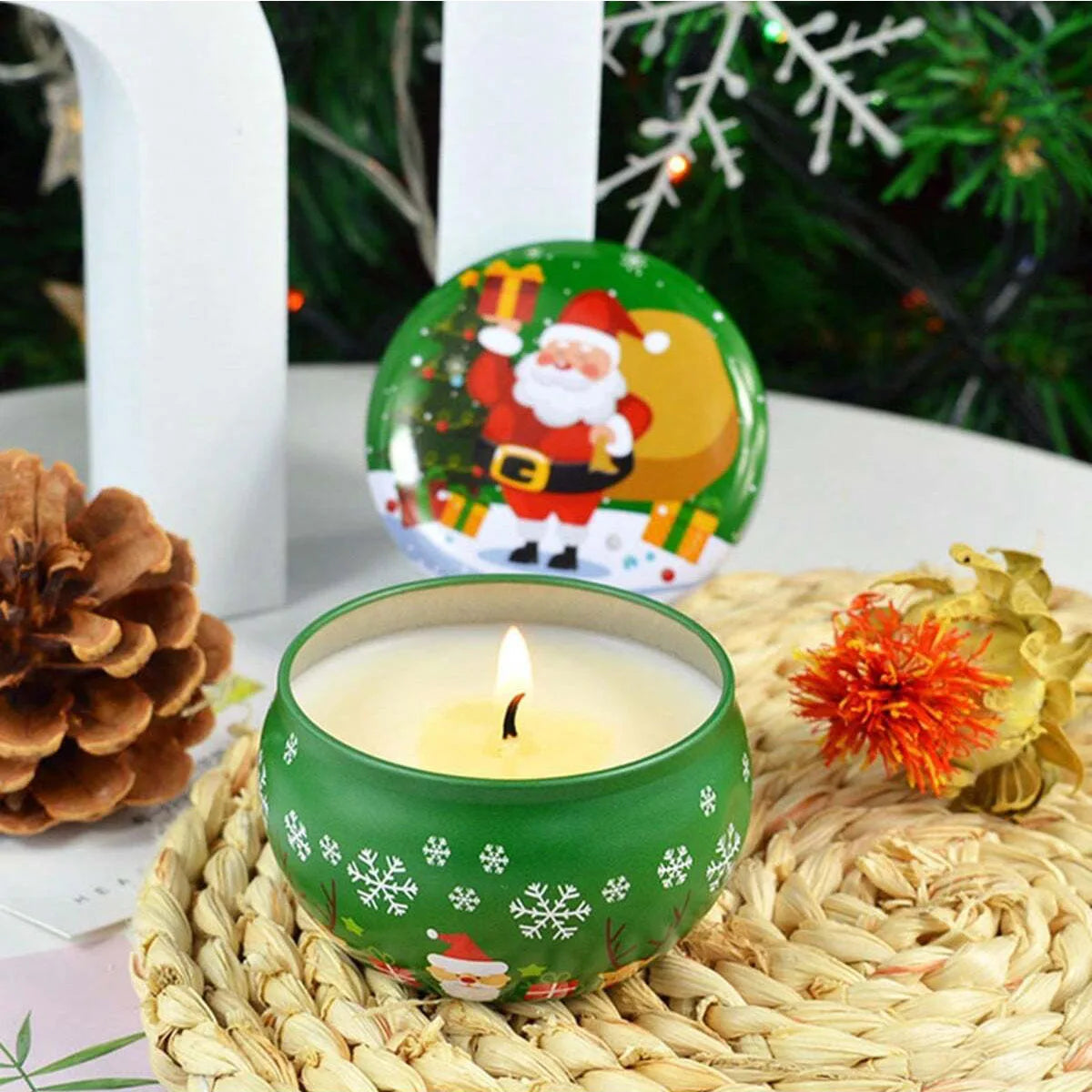 Santa Claus Tin Aroma Candle