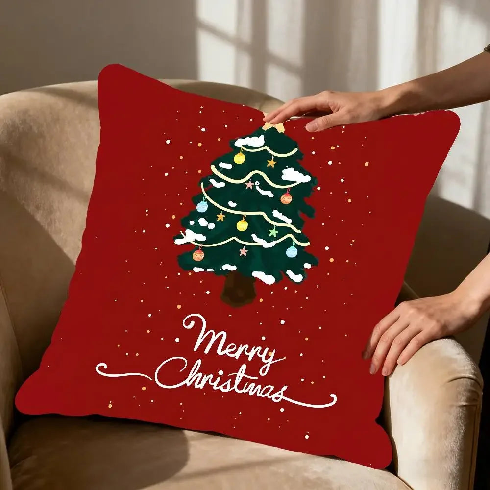 Elegant Rectangle Christmas Pillowcase