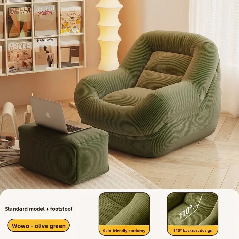 Corduroy Segmented Bean Bag Chair
