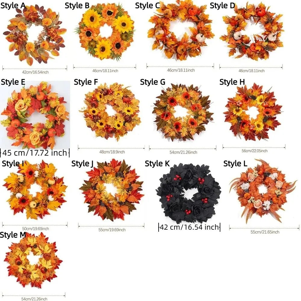 Rustic Sunflower Pumpkin Wreath