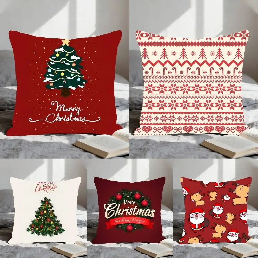 Elegant Rectangle Christmas Pillowcase