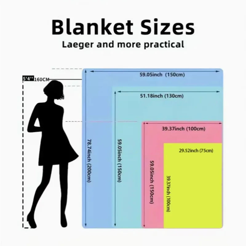 Whimsical Holiday Scene Blanket