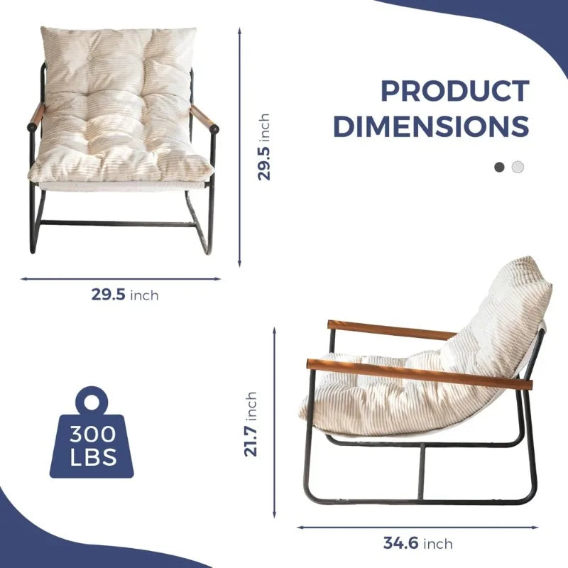 Metal Frame Accent Chair