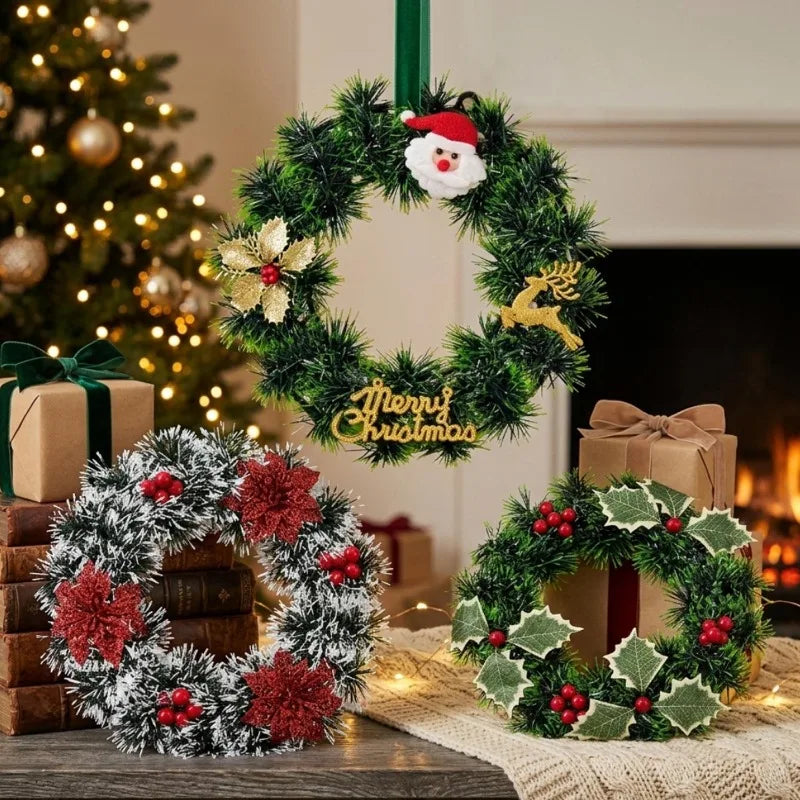 Plastic Red Berry Wreath