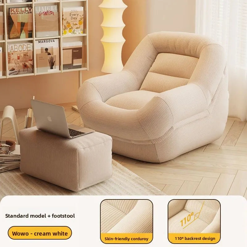 Corduroy Segmented Bean Bag Chair