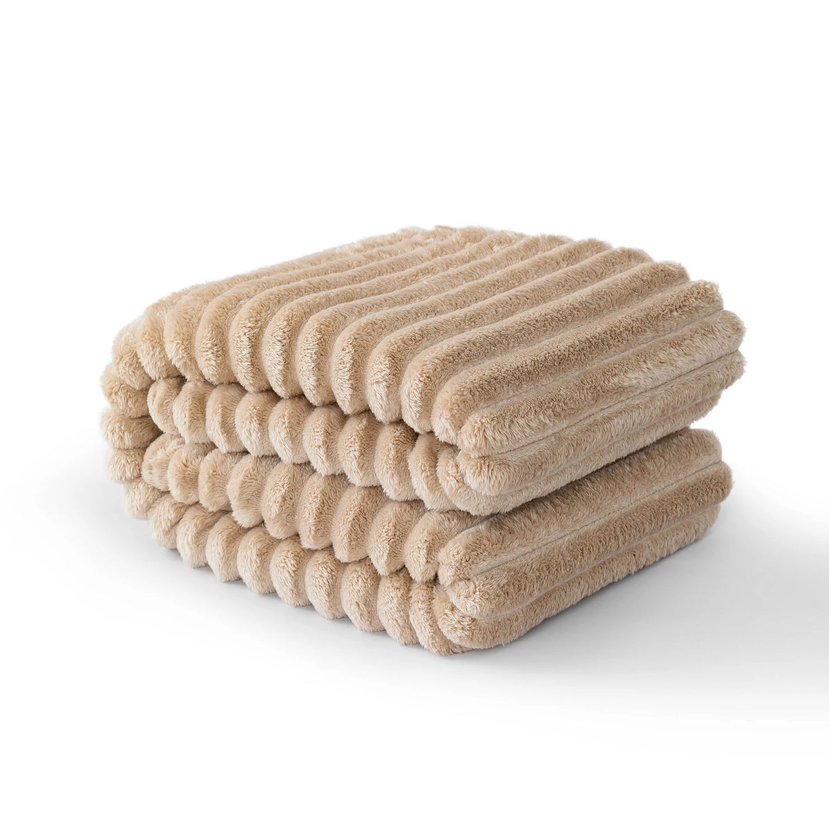 Striped Flannel Cover Blanket