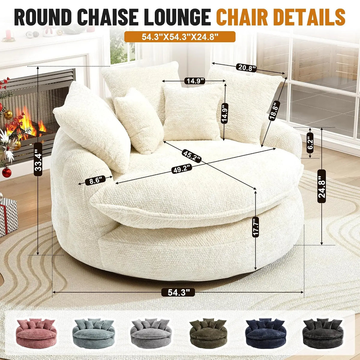 Deep Seat Cloud Chaise Sofa