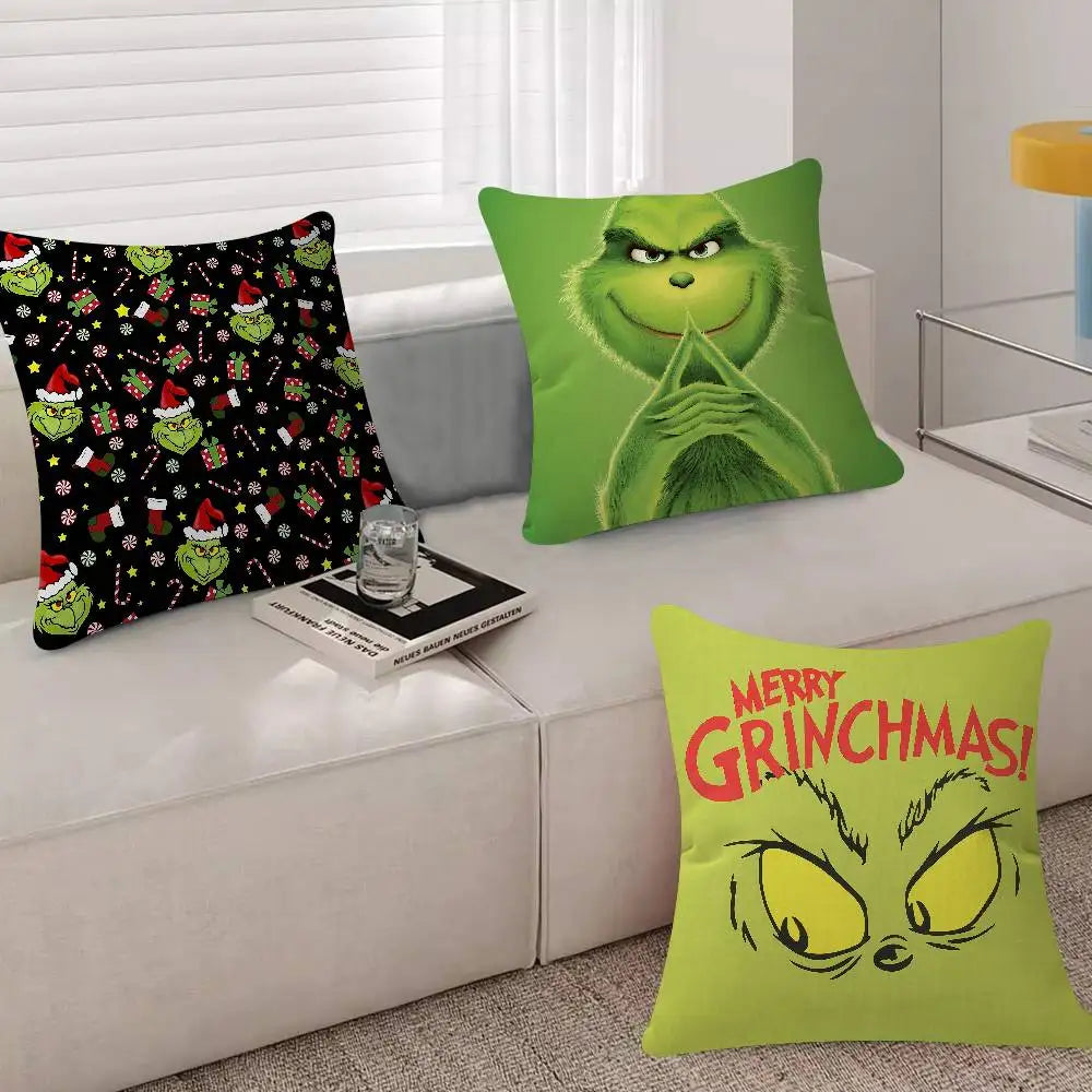 Grinch Christmas Pillow Case