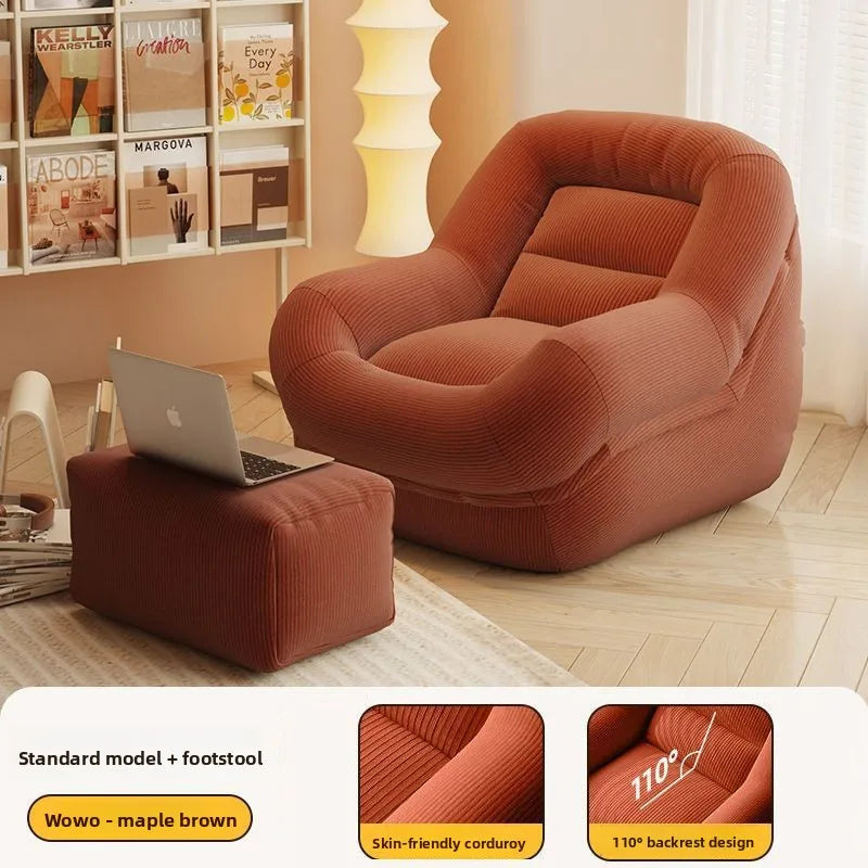 Corduroy Segmented Bean Bag Chair