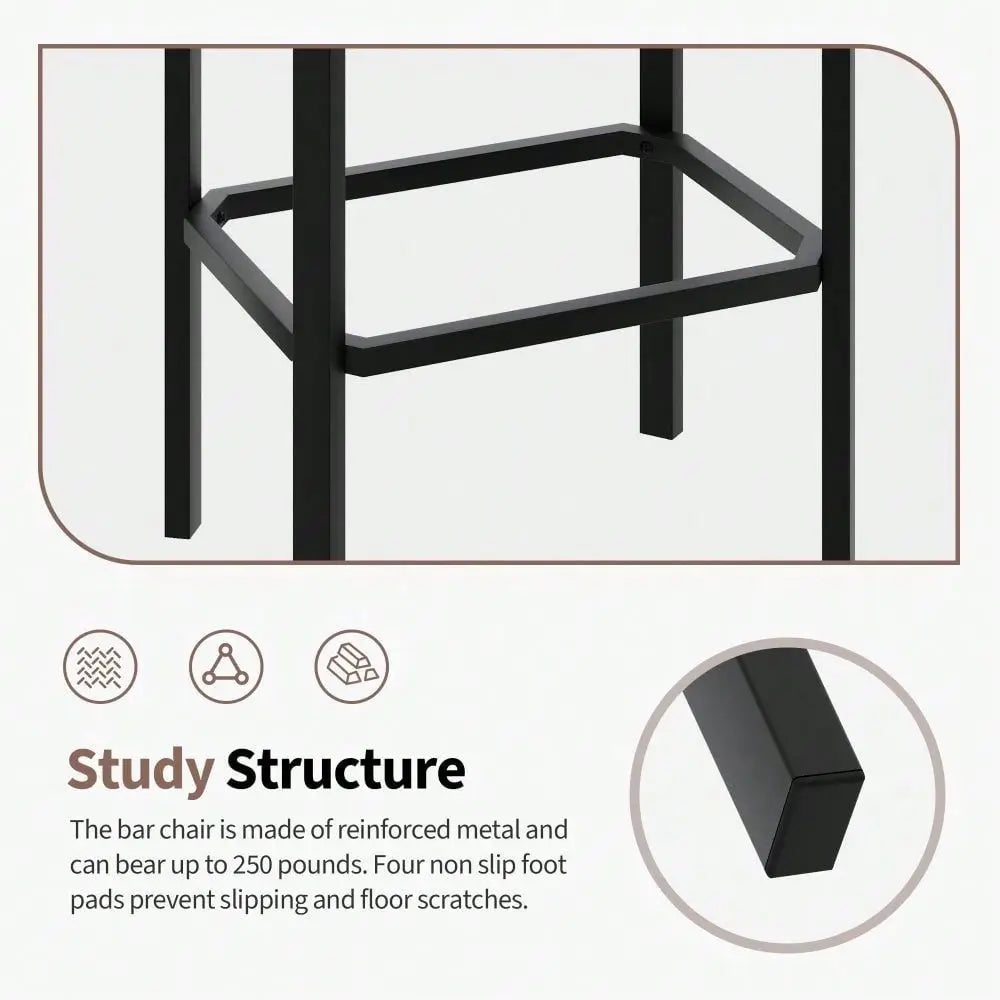 PU Leather Breakfast Bar Stools