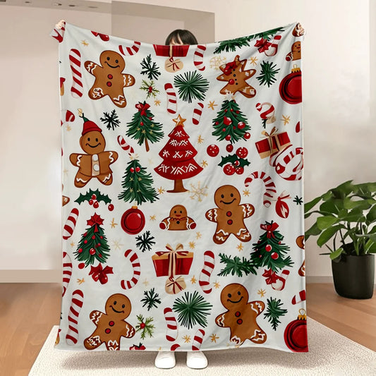 Gingerbread Wonderland Throw Blanket