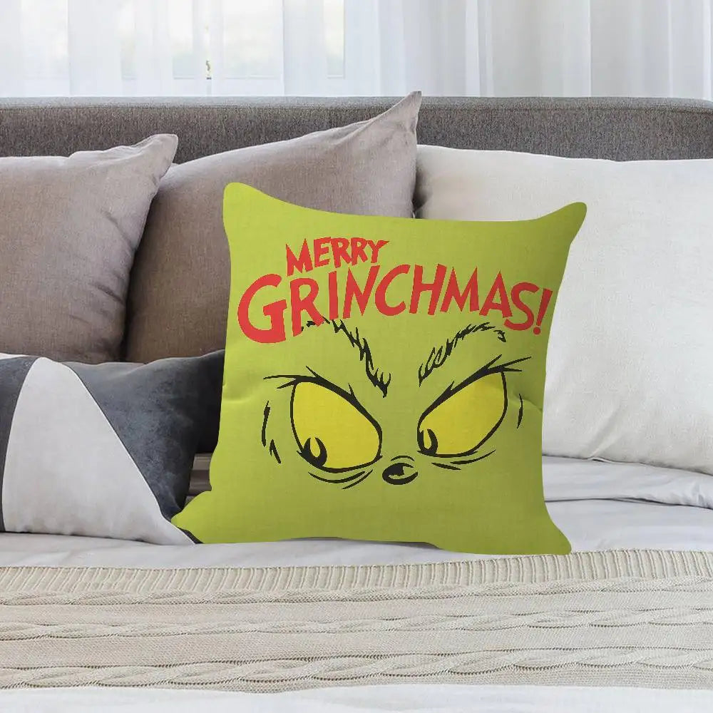 Grinch Christmas Pillow Case