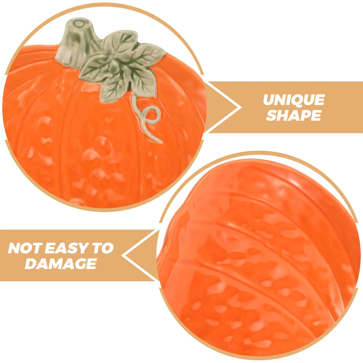 Ceramic Pumpkin Candy Tray
