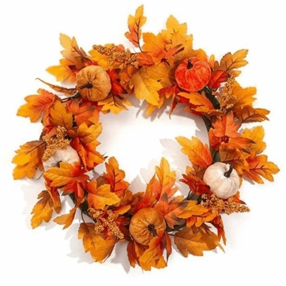 Rustic Sunflower Pumpkin Wreath