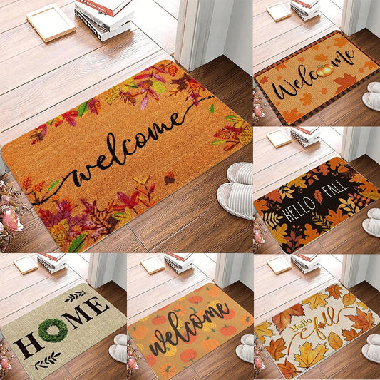 Fall Pattern Welcome Doormat