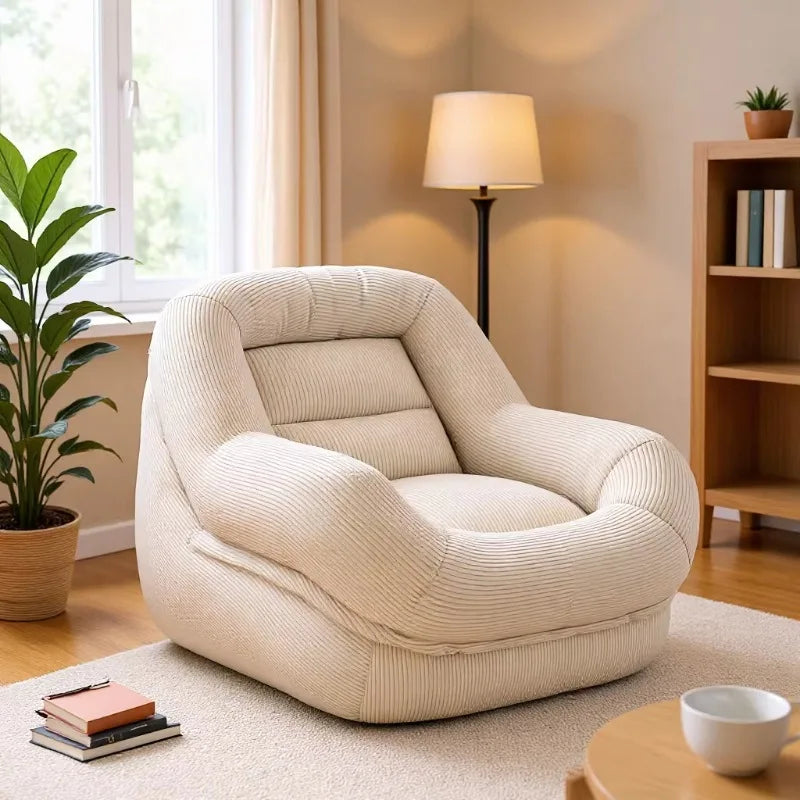 Corduroy Segmented Bean Bag Chair