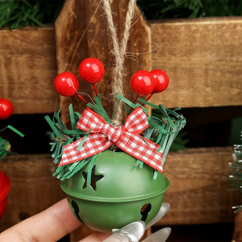 Holly Berry Jingle Bell Ornaments