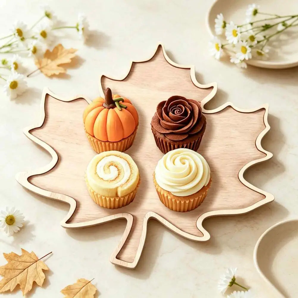 Wooden Thanksgiving Snack Platter