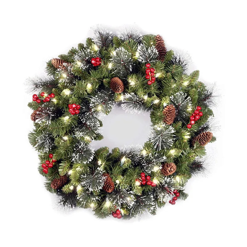 Red Berry Pinecone Wreath