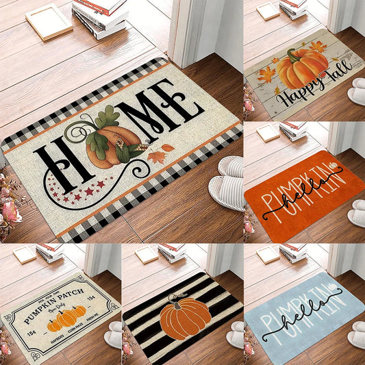 Fall Scarecrow Welcome Doormat