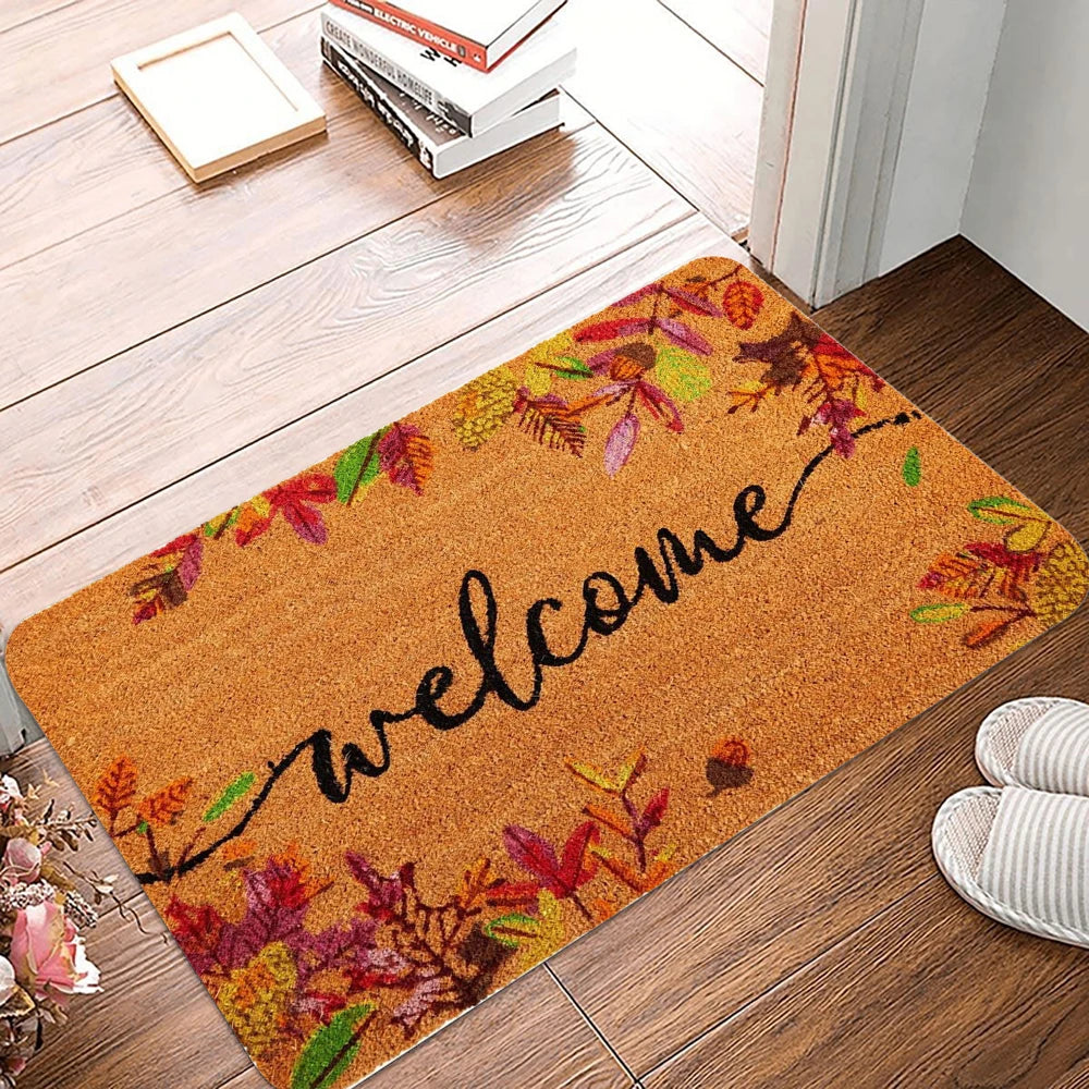 Fall Pattern Welcome Doormat