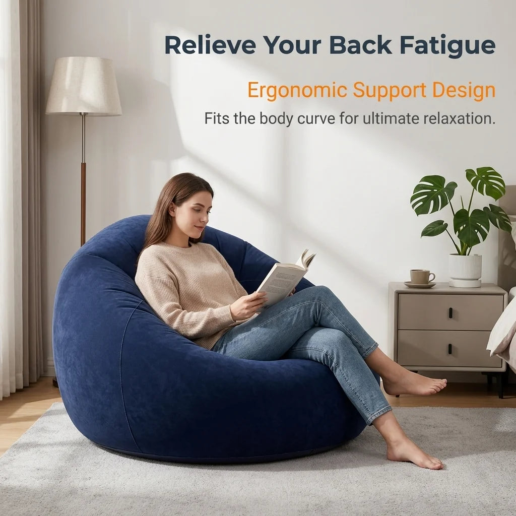 Inflatable Flocked Lazy Sofa