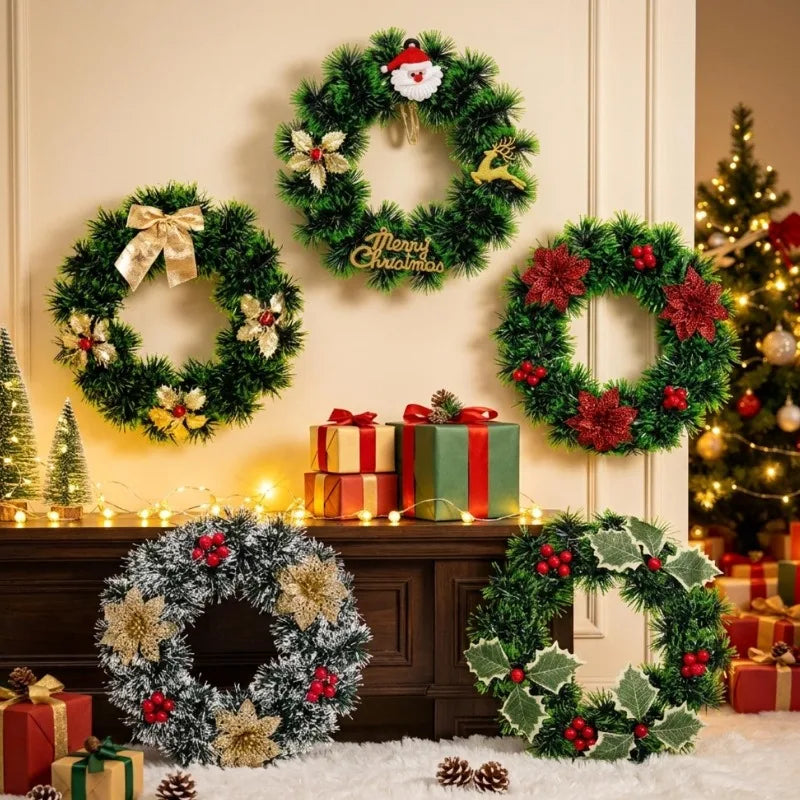 Plastic Red Berry Wreath