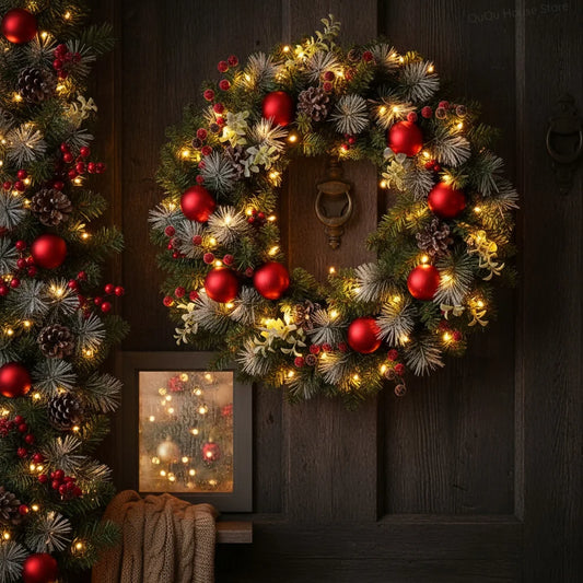 Pinecone Berry Garland Wreath