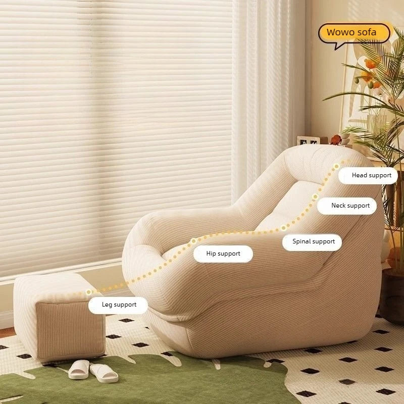 Corduroy Segmented Bean Bag Chair