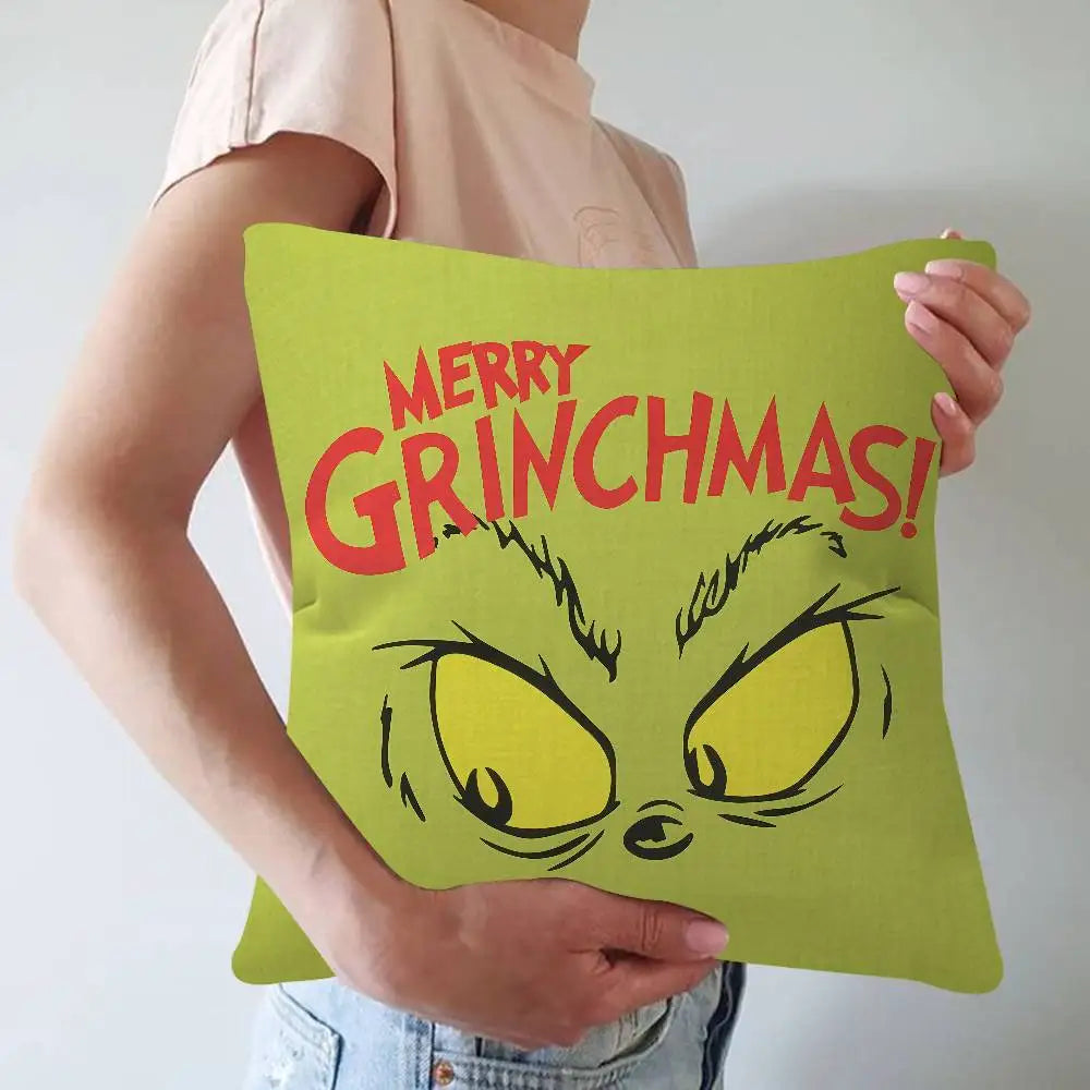 Grinch Christmas Pillow Case