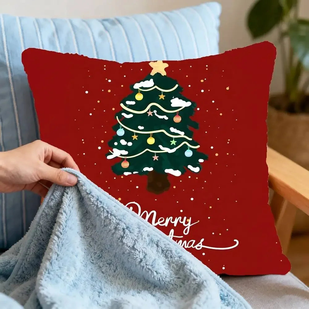 Elegant Rectangle Christmas Pillowcase